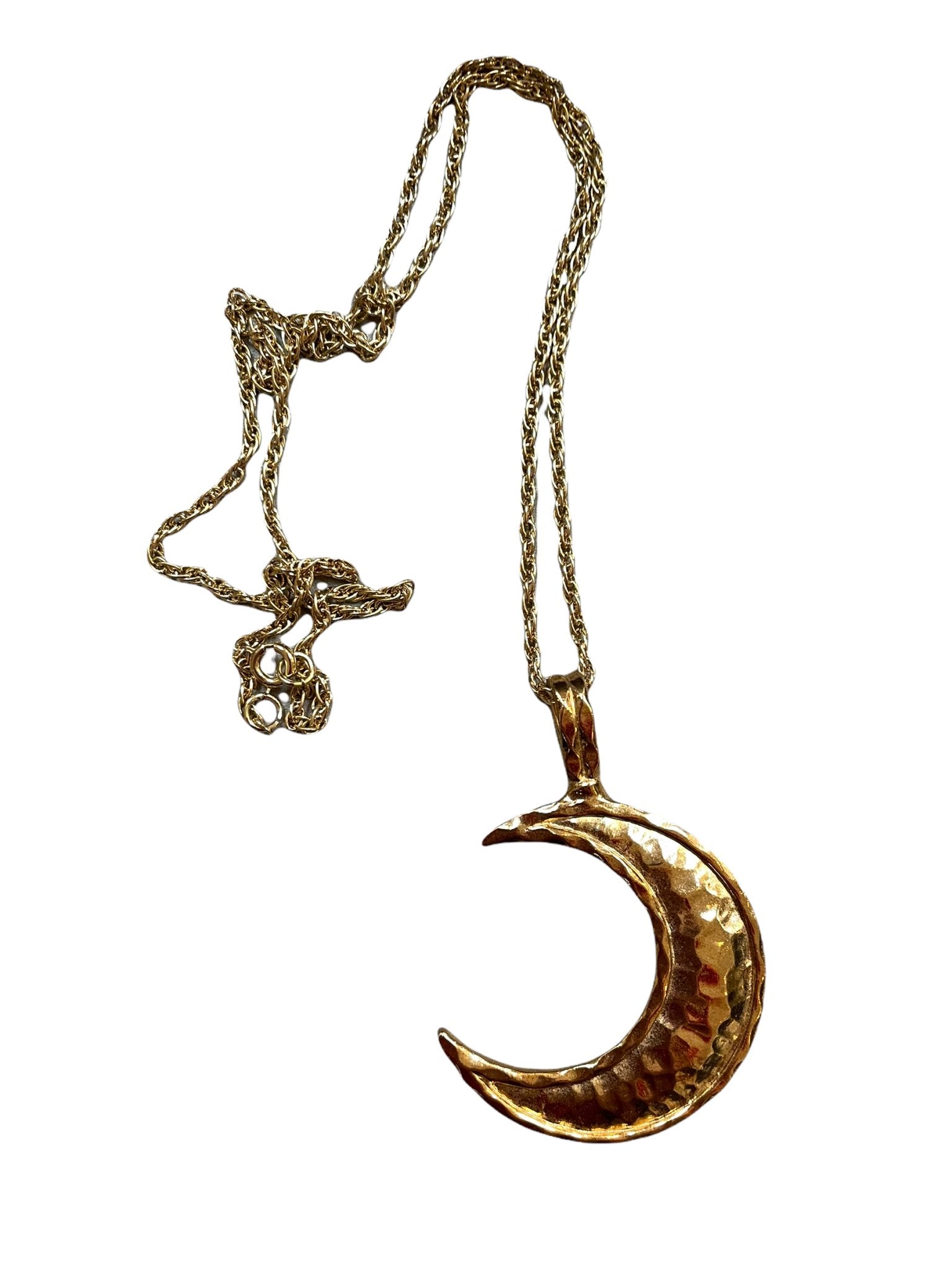 Butler and Wilson crescent moon pendant necklace - Natalia Willmott