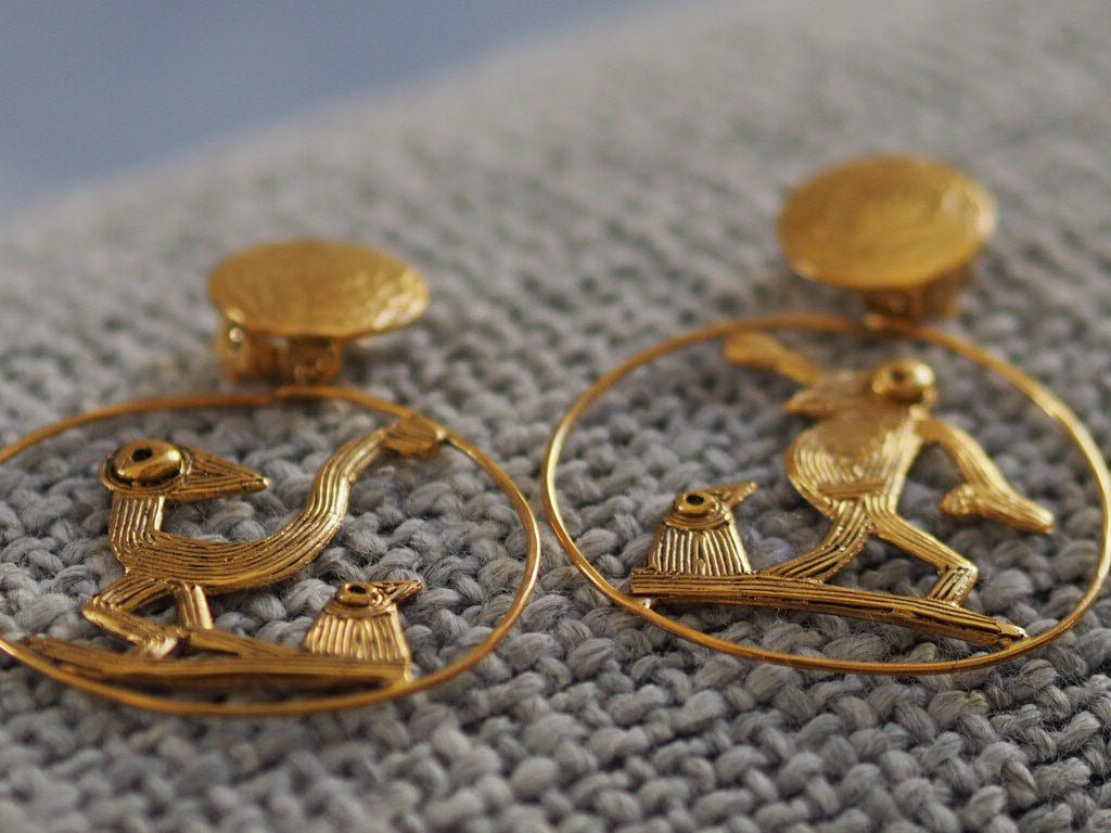 Clip on Earrings "farendole" by Elisabeth Riveiro - Natalia Willmott
