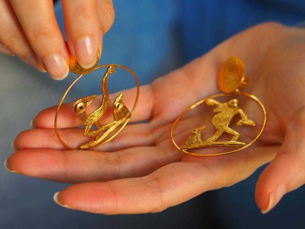 Clip on Earrings "farendole" by Elisabeth Riveiro - Natalia Willmott