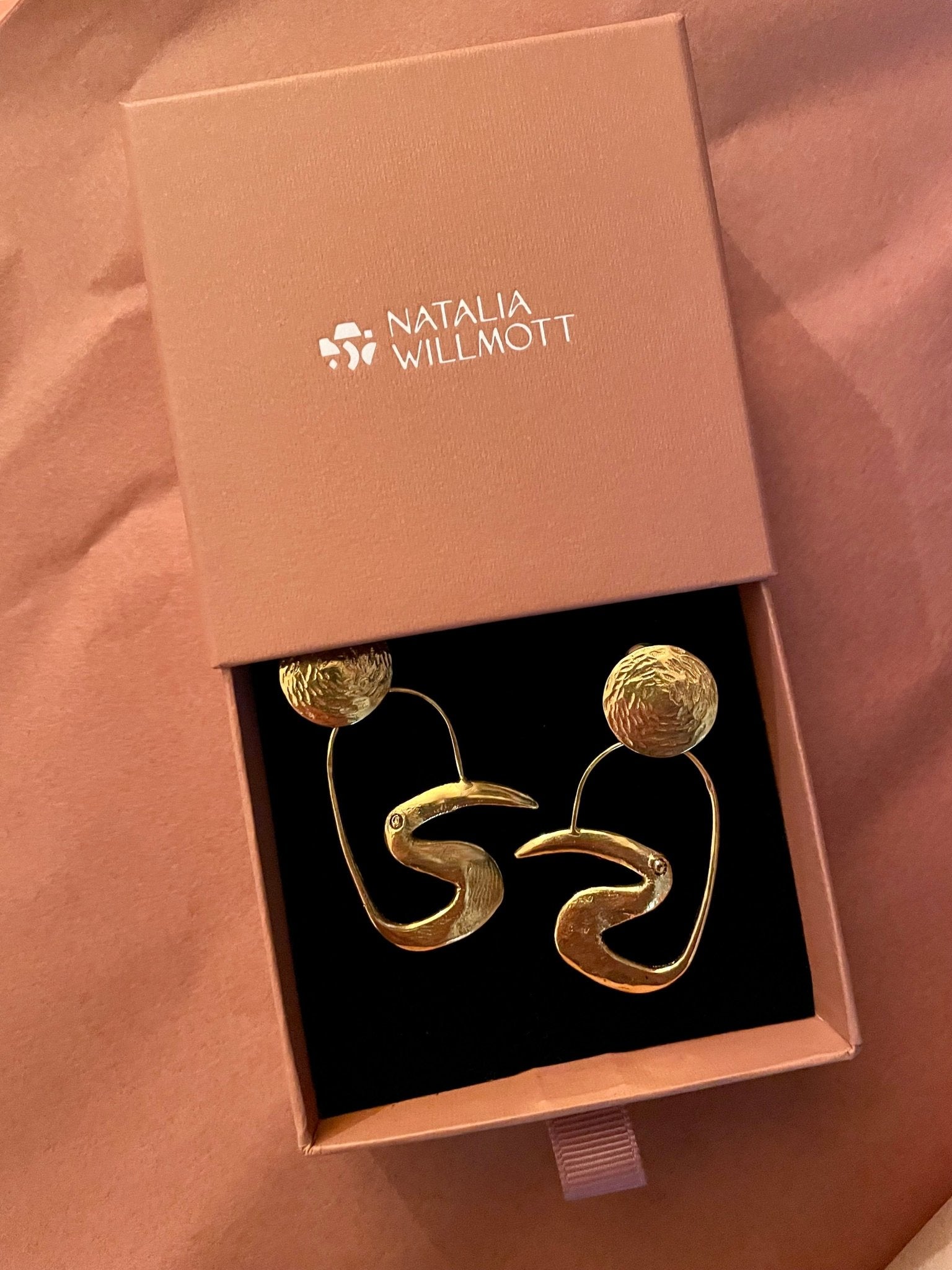 Clip on Toucan earrings by Elisabeth Riveiro - Natalia Willmott