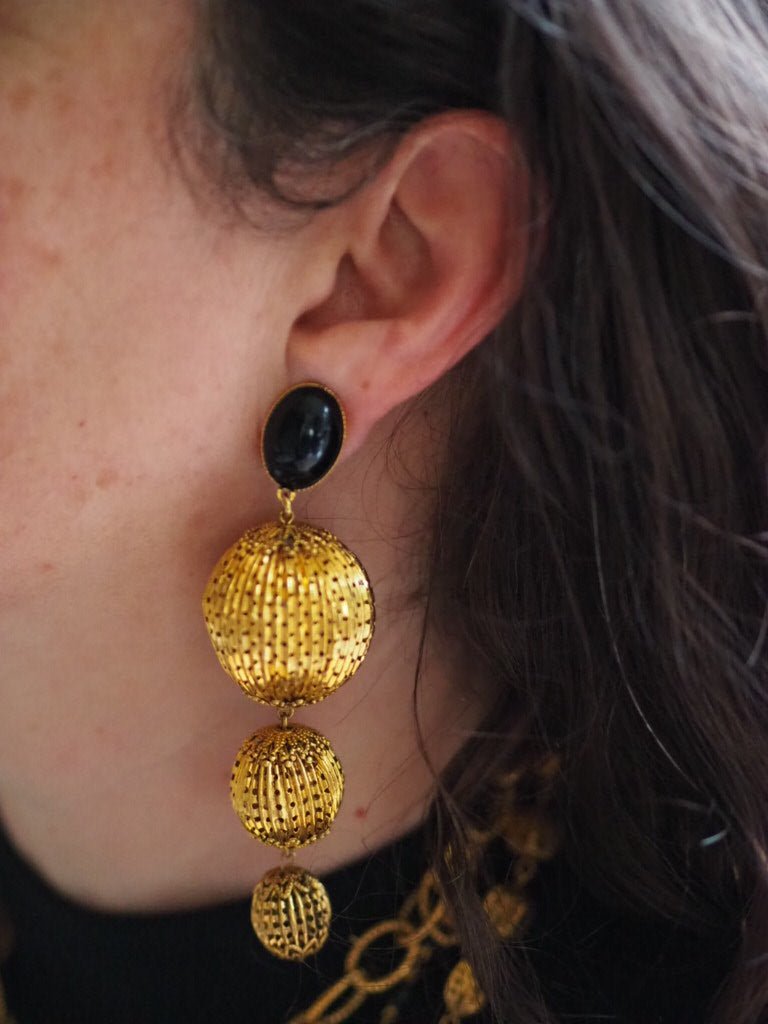 Cosmic ball clip on earrings - Natalia Willmott