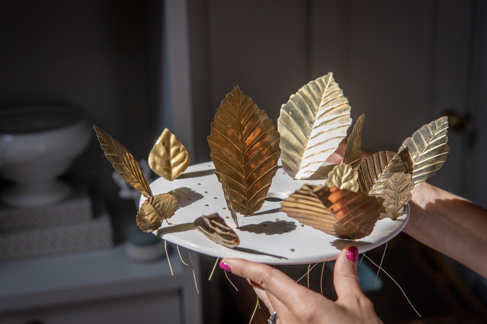 Cream Ironstone strainer - Natalia Willmott