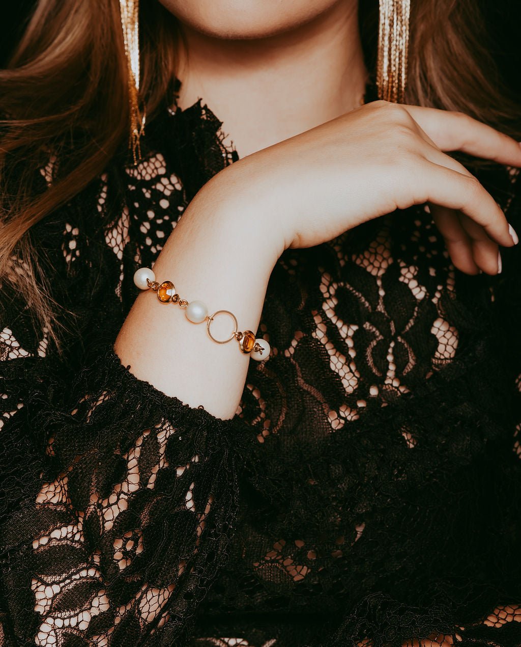 Crystal earrings and bracelet - Natalia Willmott