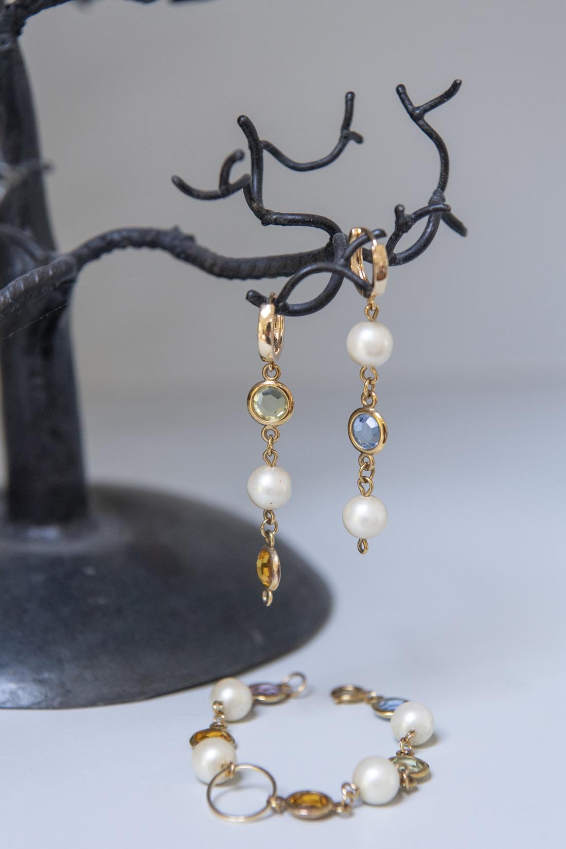 Crystal earrings and bracelet - Natalia Willmott