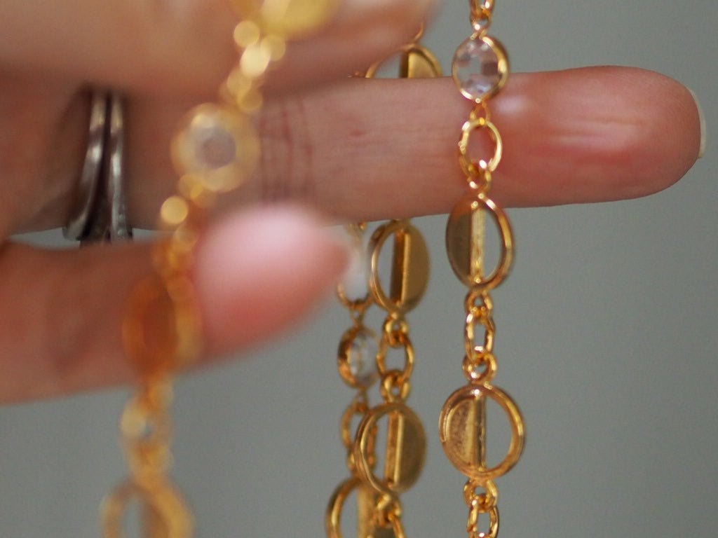 crystal vintage necklace chain - Natalia Willmott