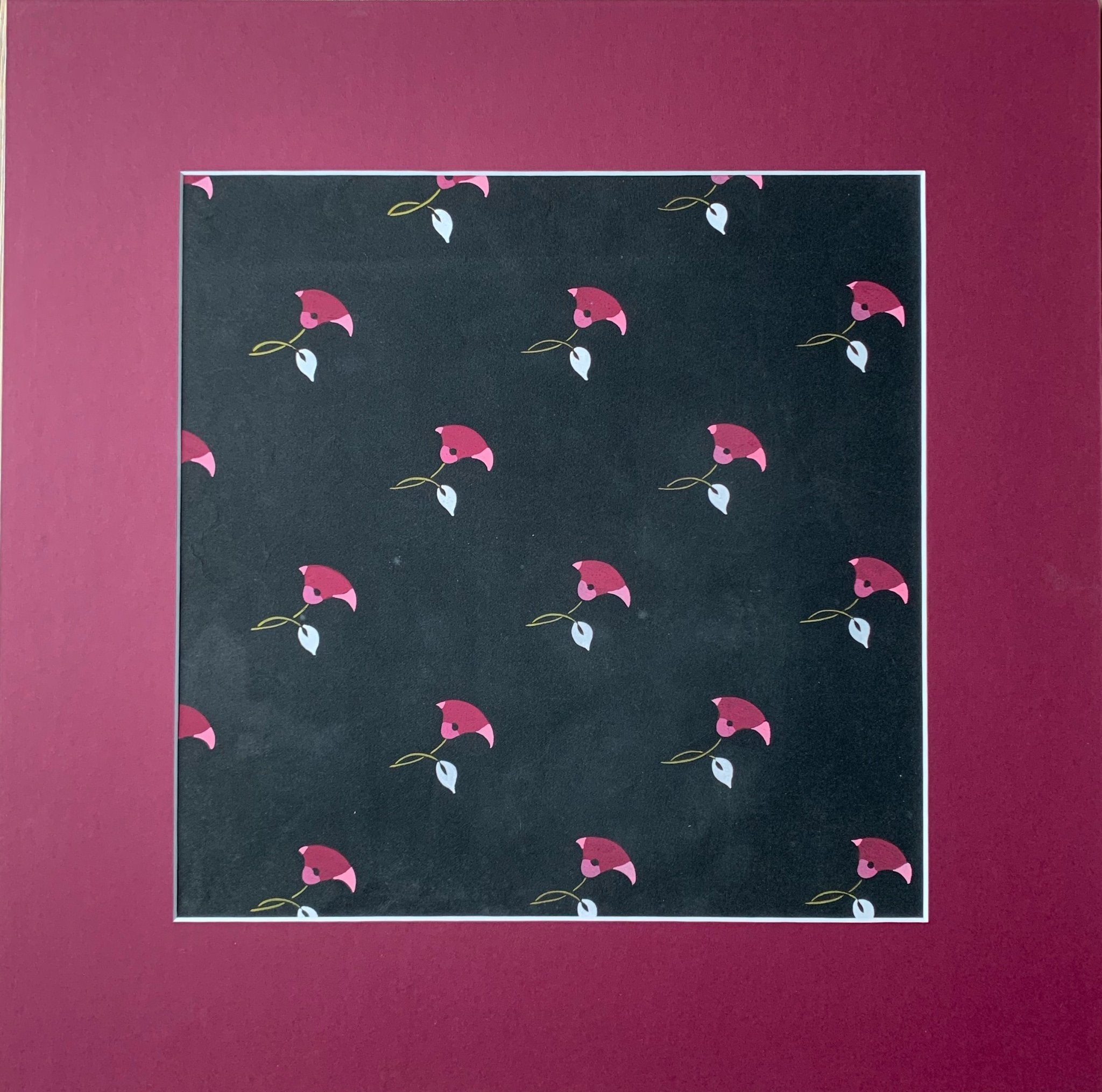 Deco roses textile design - Natalia Willmott
