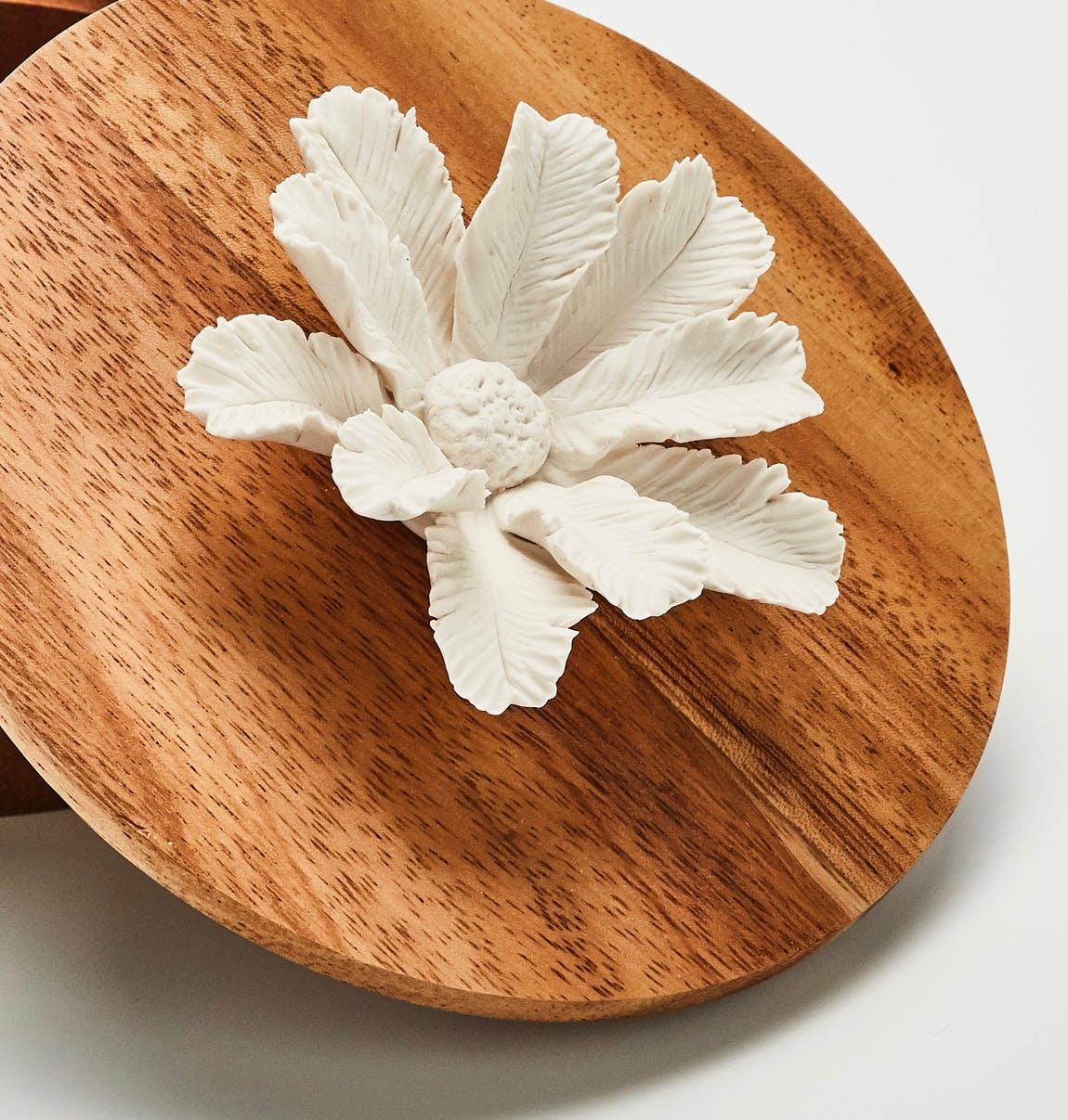 Diffuser box in Acacia wood and Porcelain - Natalia Willmott