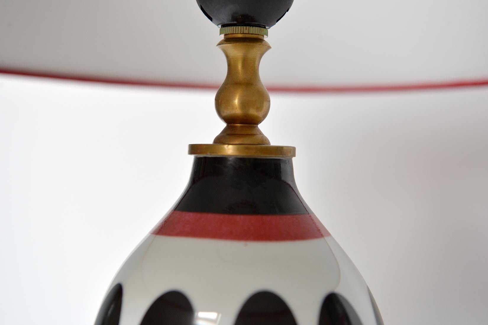 Double gourde porcelain table lamp - Natalia Willmott