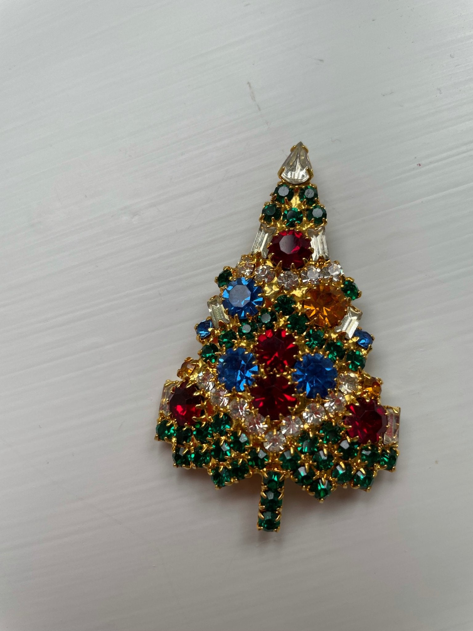 Eisenberg ice christmas tree brooch sale