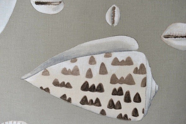 Extra large cushion with shell fabric - Natalia Willmott