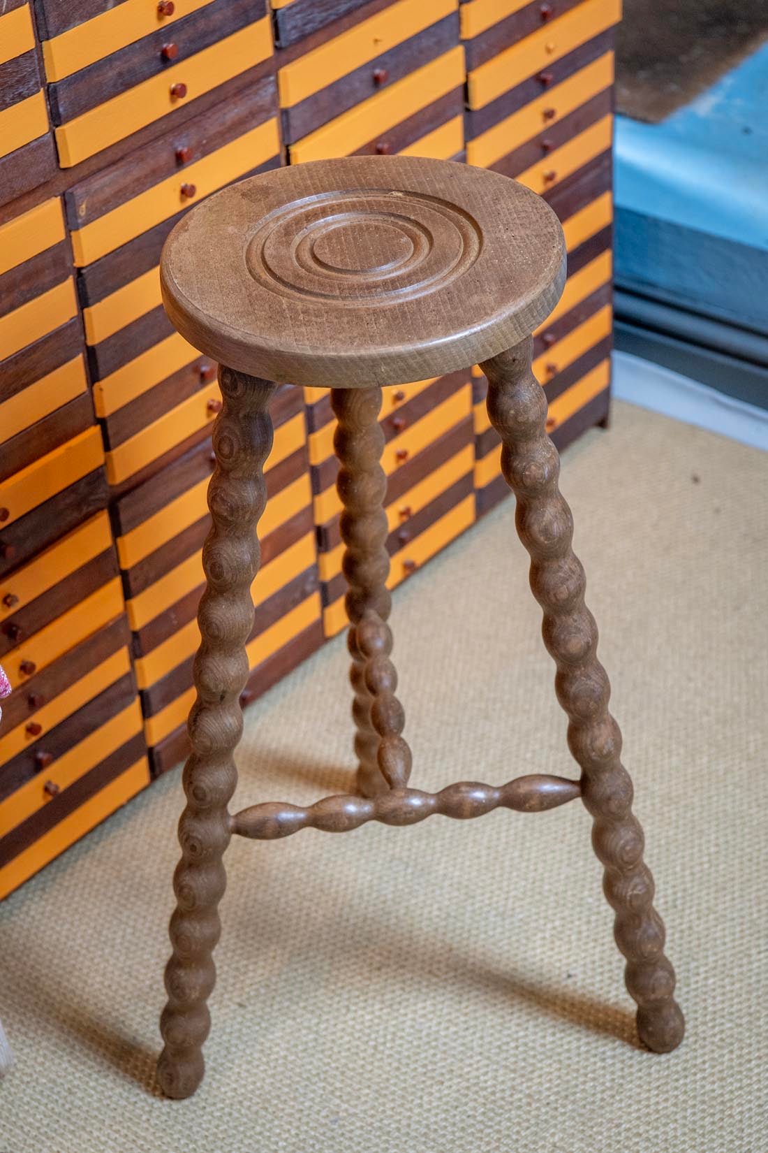 French bobbin tripod stool - Natalia Willmott
