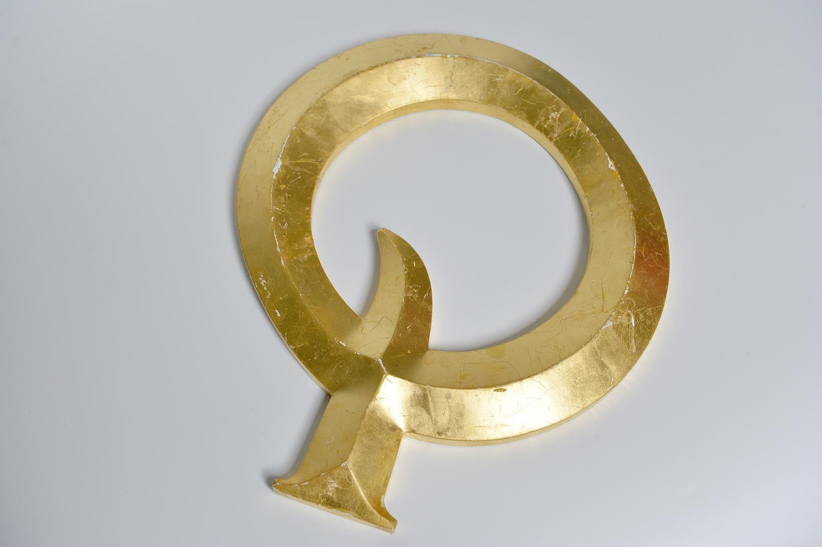 Gold distressed style vintage letters - Natalia Willmott