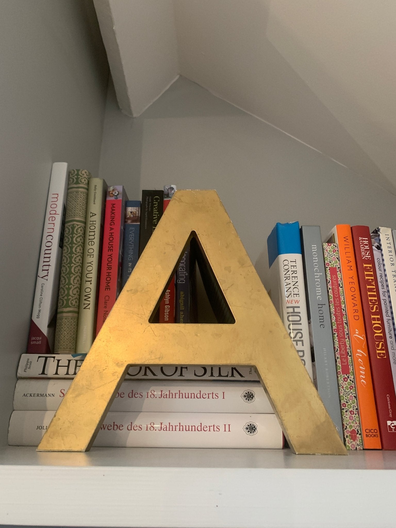 Gold distressed style vintage letters - Natalia Willmott