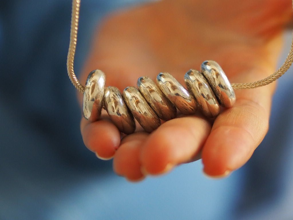 Gold or Silver Lacet necklace by Elisabeth Riveiro - Natalia Willmott