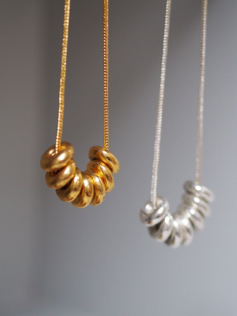 Gold or Silver Lacet necklace by Elisabeth Riveiro - Natalia Willmott