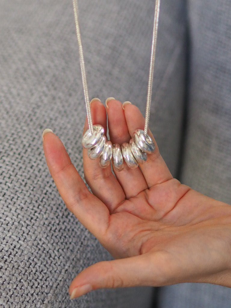 Gold or Silver Lacet necklace by Elisabeth Riveiro - Natalia Willmott