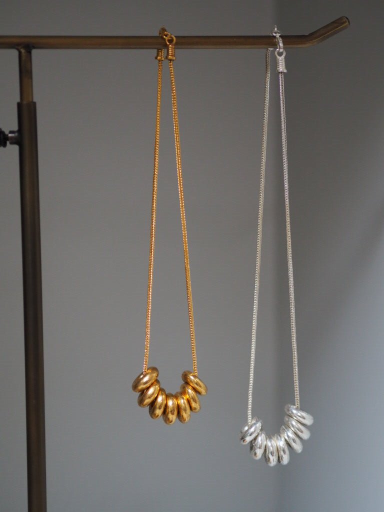 Gold or Silver Lacet necklace by Elisabeth Riveiro - Natalia Willmott