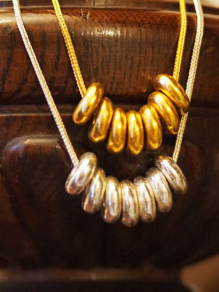 Gold or Silver Lacet necklace by Elisabeth Riveiro - Natalia Willmott