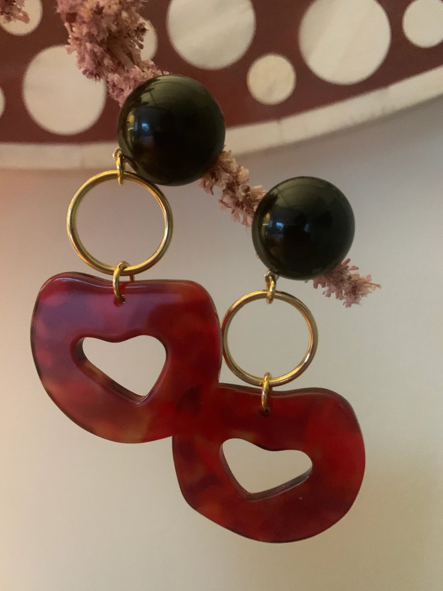 Heart drop earrings - Natalia Willmott