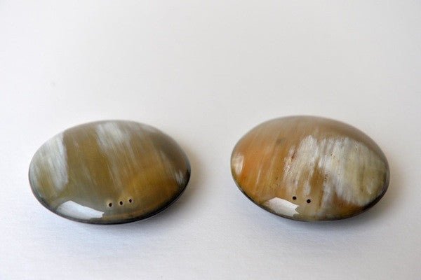 Horn salt & pepper holders - Natalia Willmott
