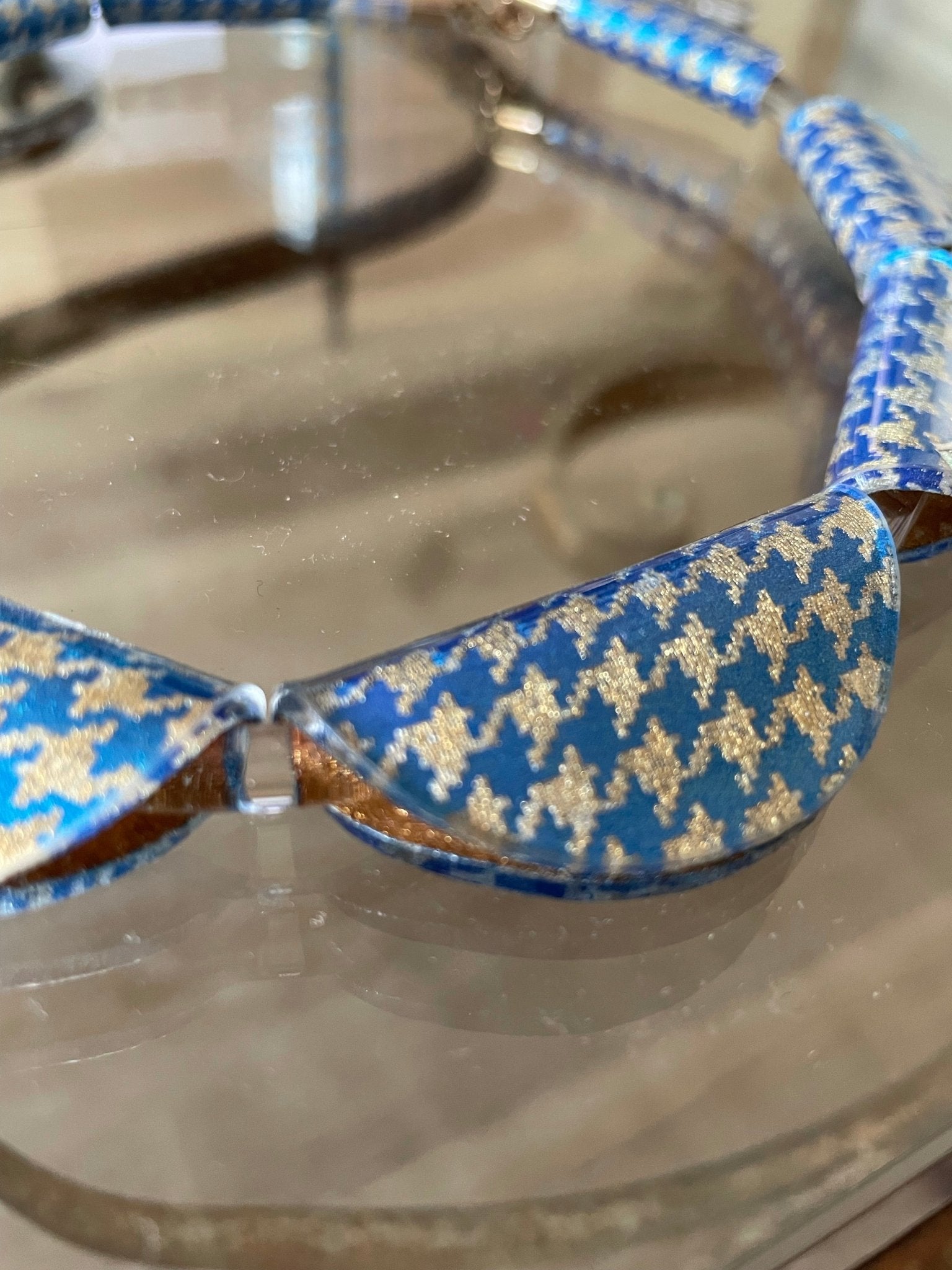 Houndstooth necklace and cuff by Mojiana designs - Natalia Willmott