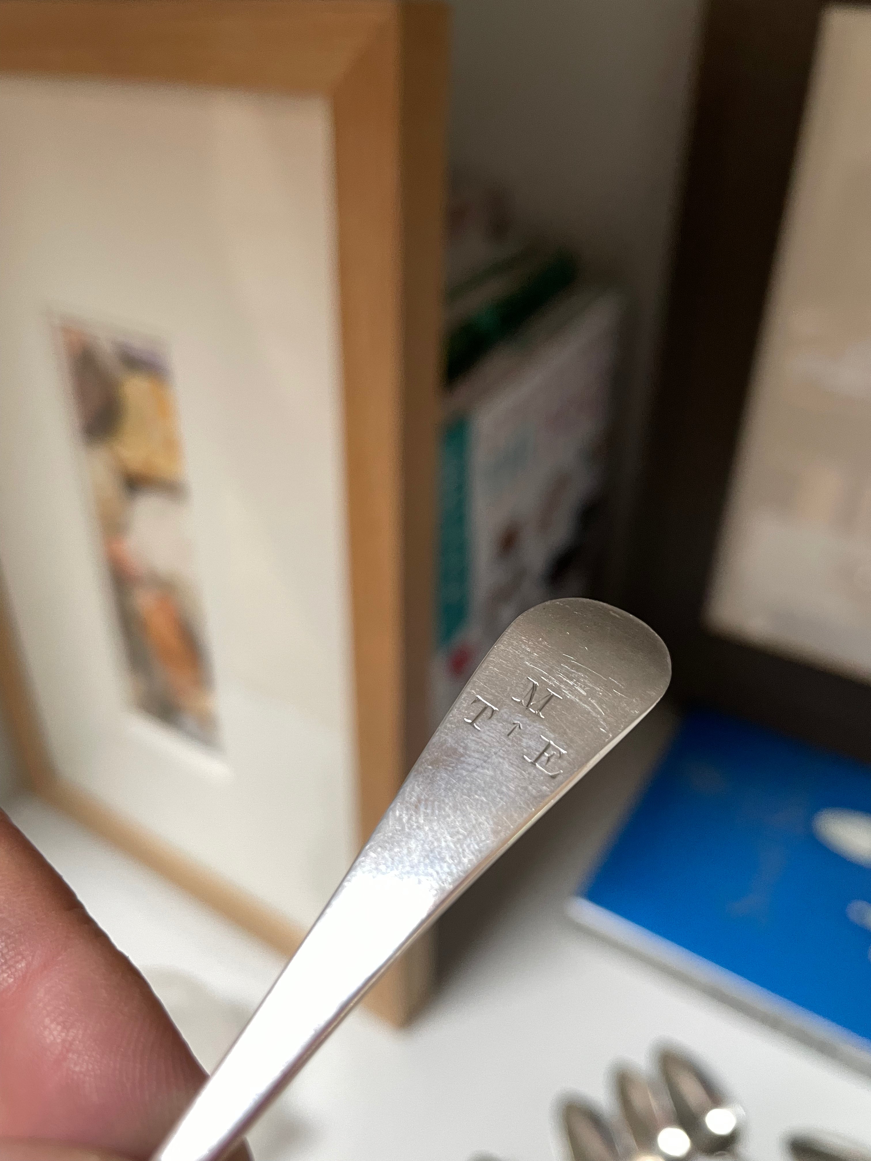 Solomon Hougham, George III hallmarked sterling silver set of teaspoons - Natalia Willmott