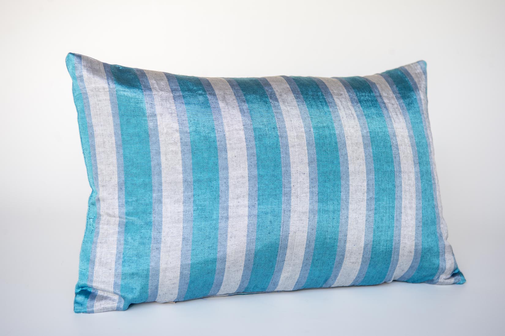 Kutnu vintage silk stripes cushion from Gaziantep - Natalia Willmott