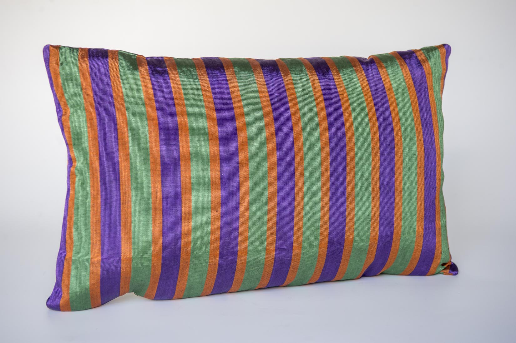 Kutnu vintage silk stripes cushion from Gaziantep - Natalia Willmott