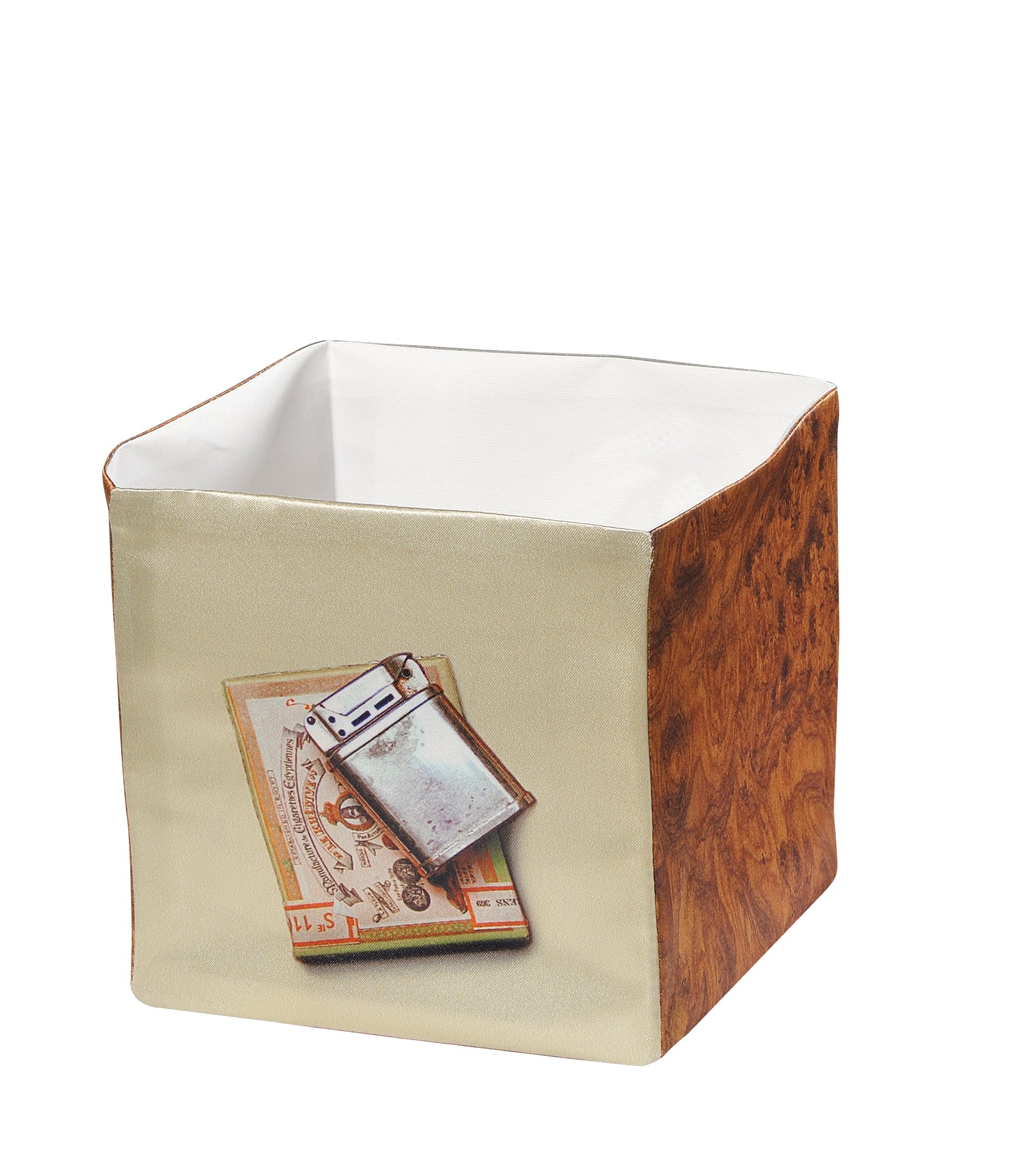 Little storage box with printed design of gloves/lighter - Natalia Willmott