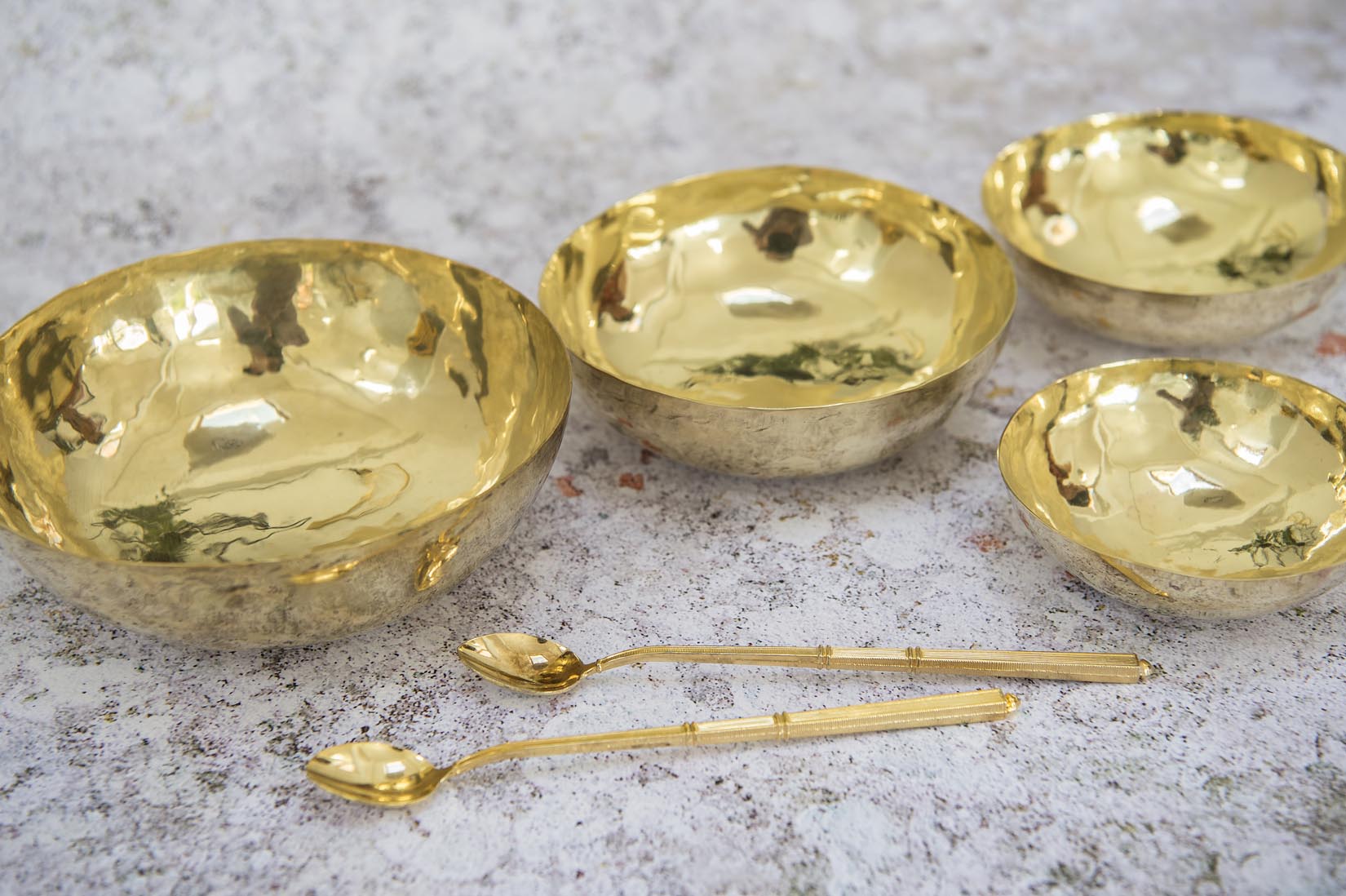 Long vermeil Napoleon III cocktail spoon - Natalia Willmott