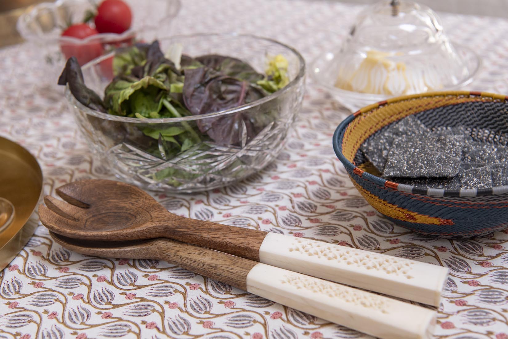 Mango wood and bone servers - Natalia Willmott