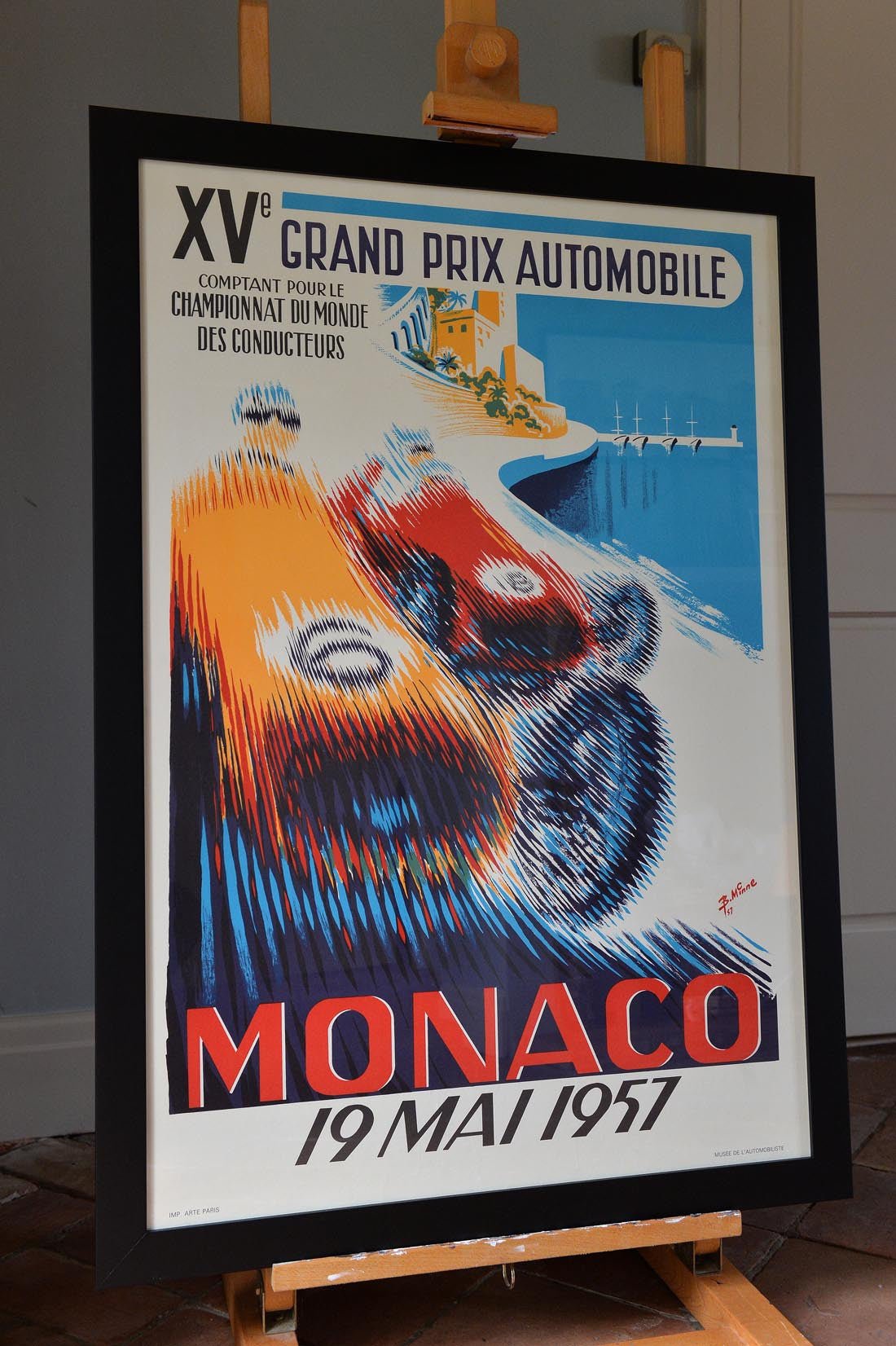 Monaco Grand Prix poster -19 Mai 1957 - Natalia Willmott