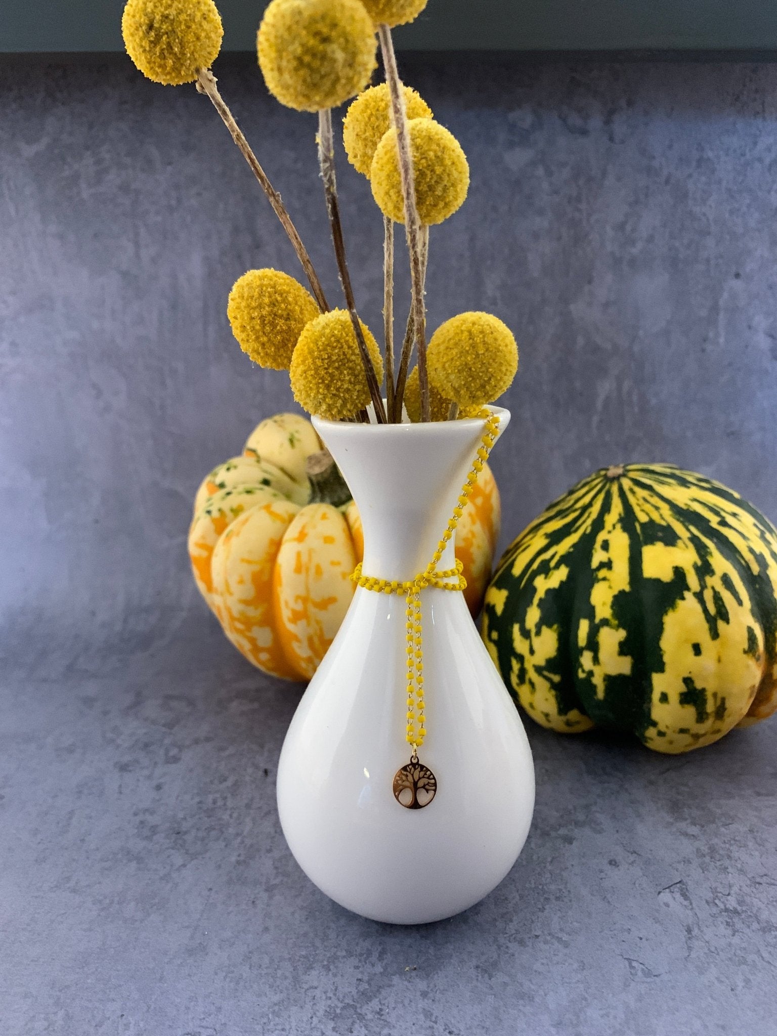 Mulberry yellow pendant necklace - Natalia Willmott