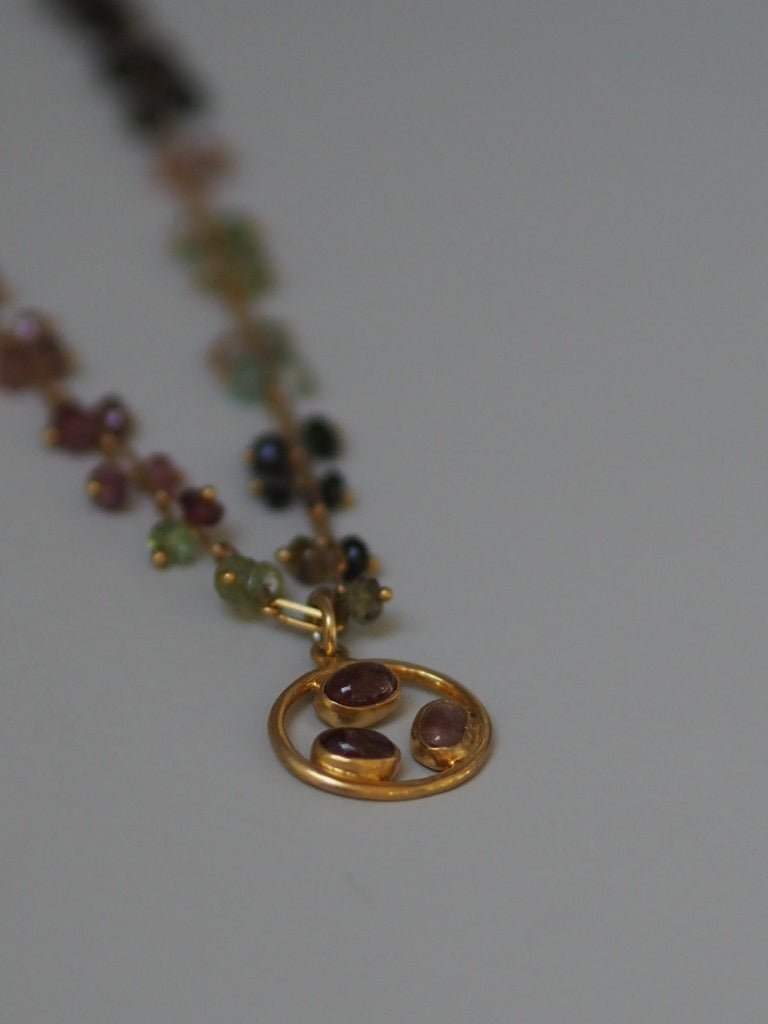 Multicoloured tourmaline necklace - Natalia Willmott