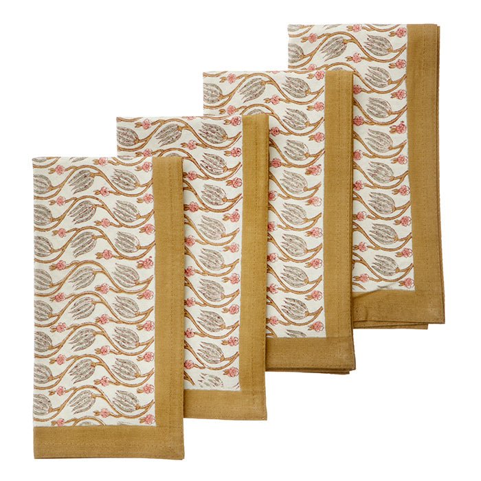 Napkin set- Lotus sandstone - Natalia Willmott