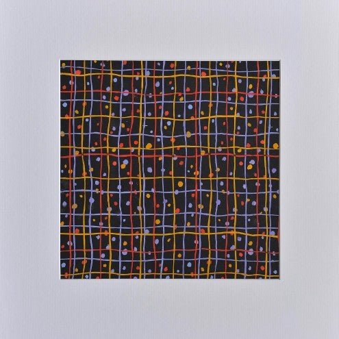 Original scarf textile design with dots - Natalia Willmott