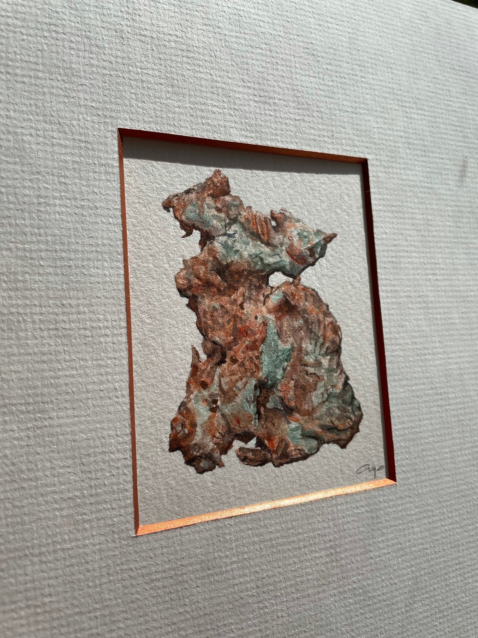 Original watercolour of a piece of Coral by Mark Azopardi - Natalia Willmott