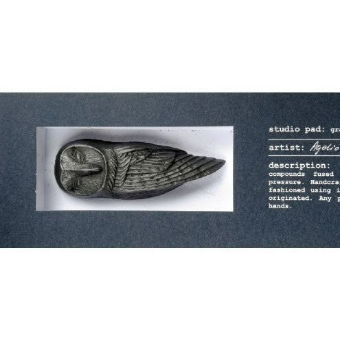 Owl studio pad graphite object - Natalia Willmott