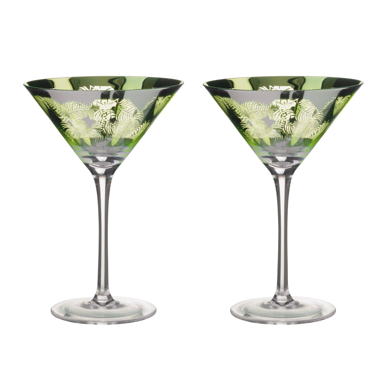 Pair of Tropical cocktail glasses - Natalia Willmott