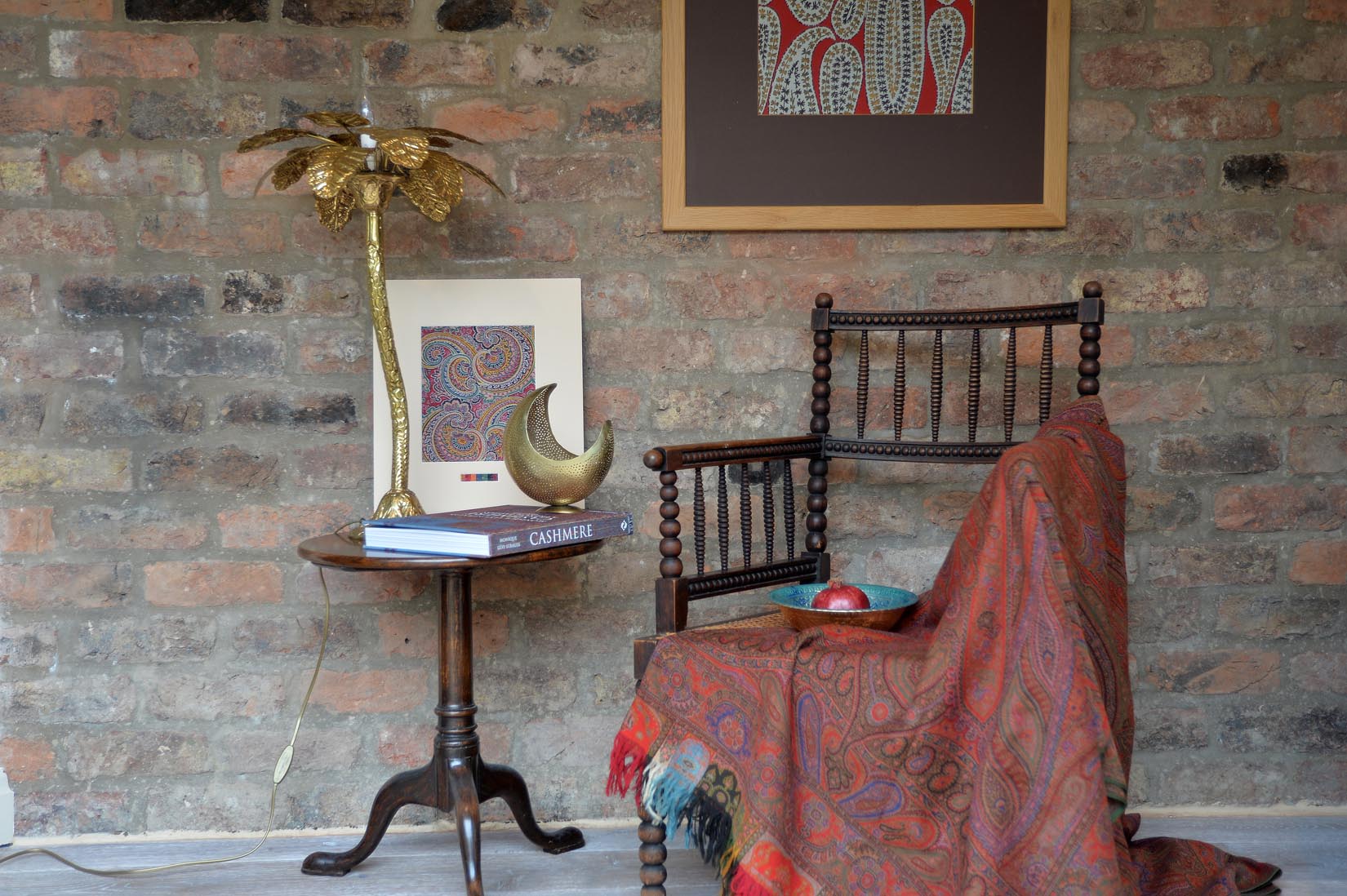 Paisley design on red textile design - Natalia Willmott