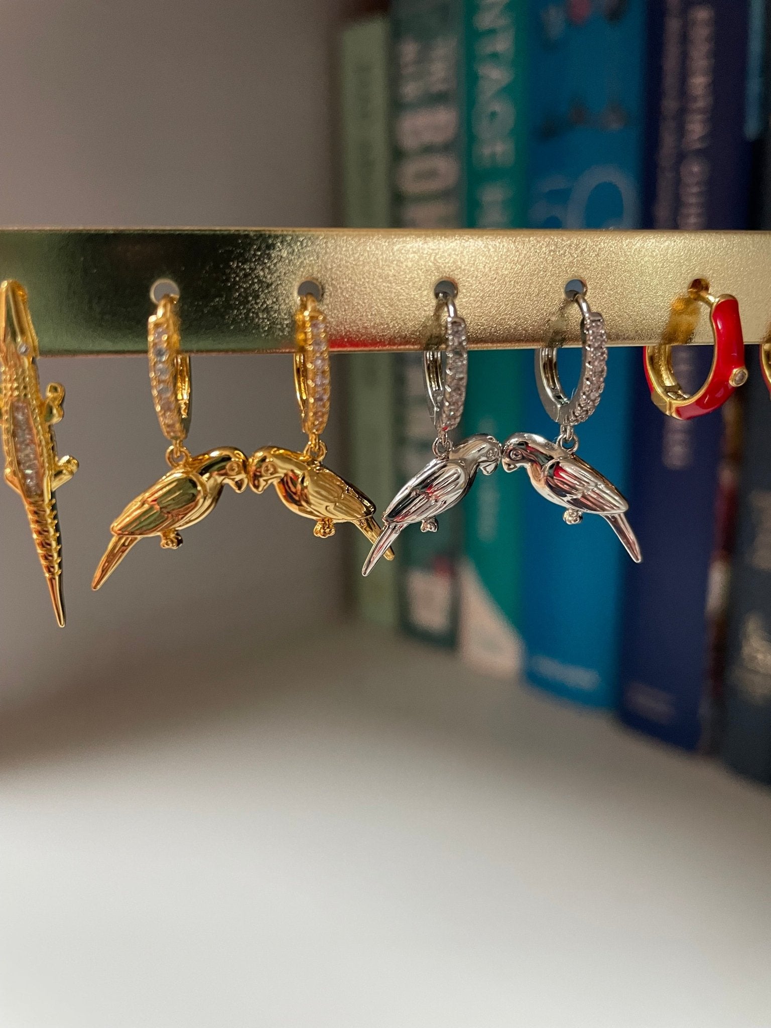 Parrot huggie hoops - Natalia Willmott