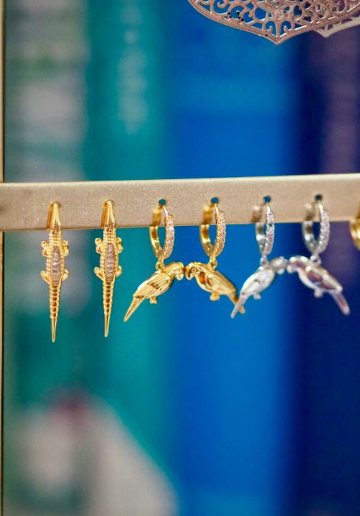 Parrot huggie hoops - Natalia Willmott