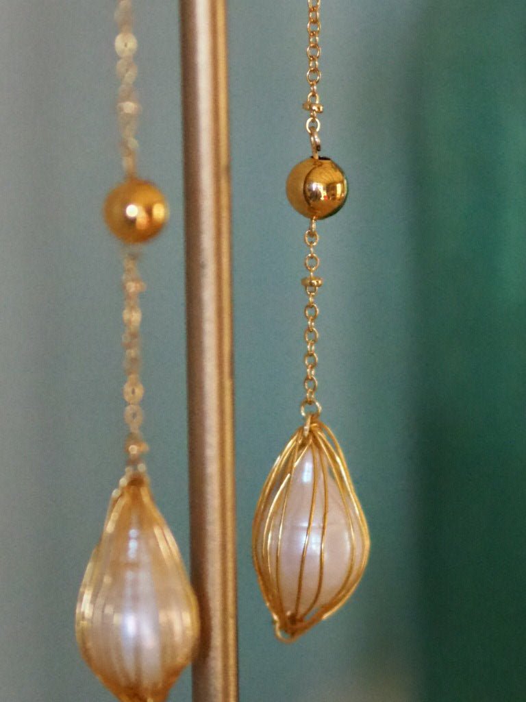 Pearl drop earrings - Natalia Willmott