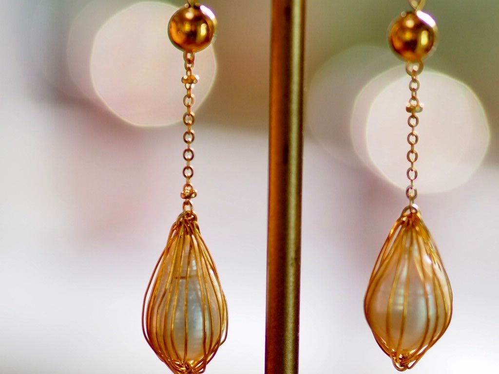 Pearl drop earrings - Natalia Willmott