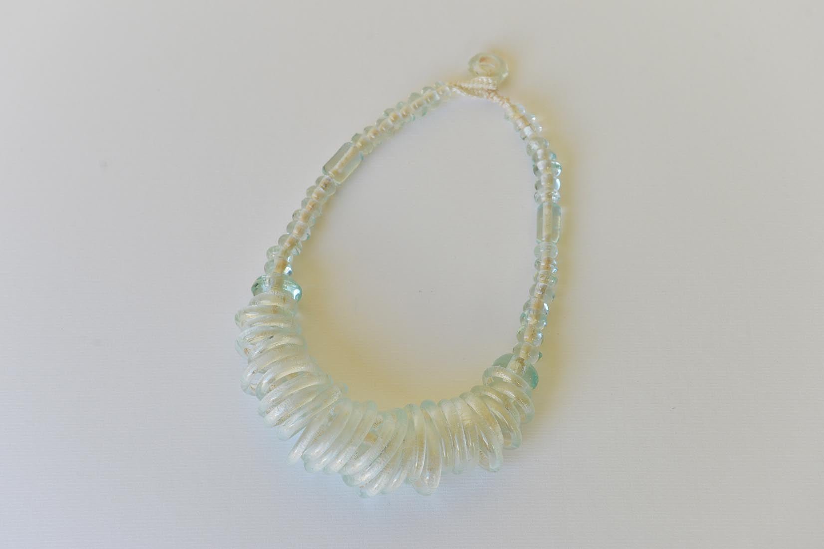 Recycled glass necklace - Natalia Willmott