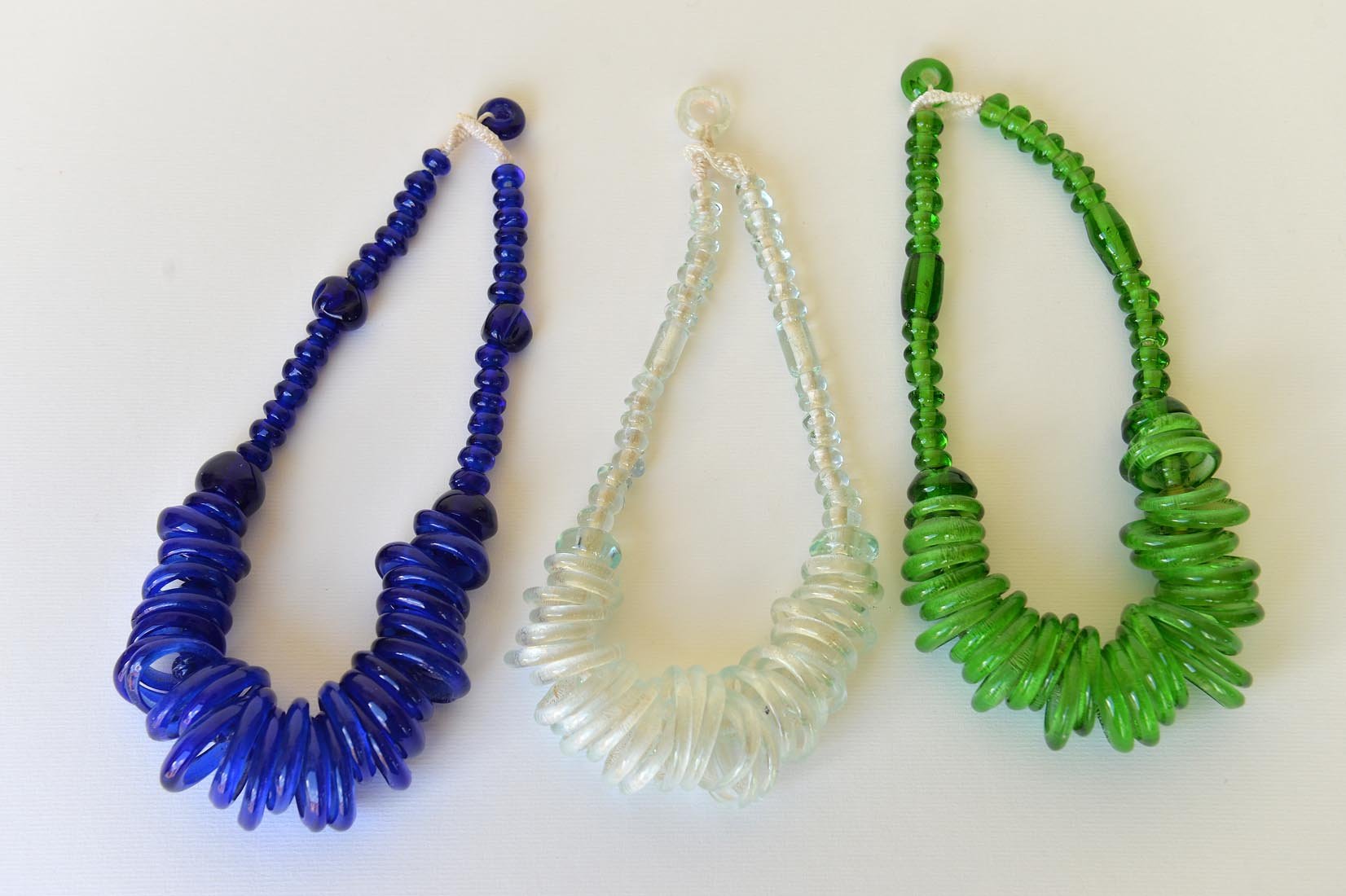 Recycled glass necklace - Natalia Willmott