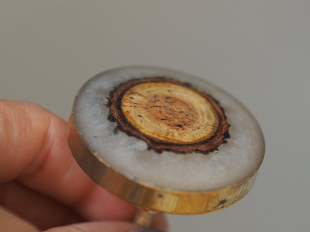 Resin and wood cupboard knob - Natalia Willmott