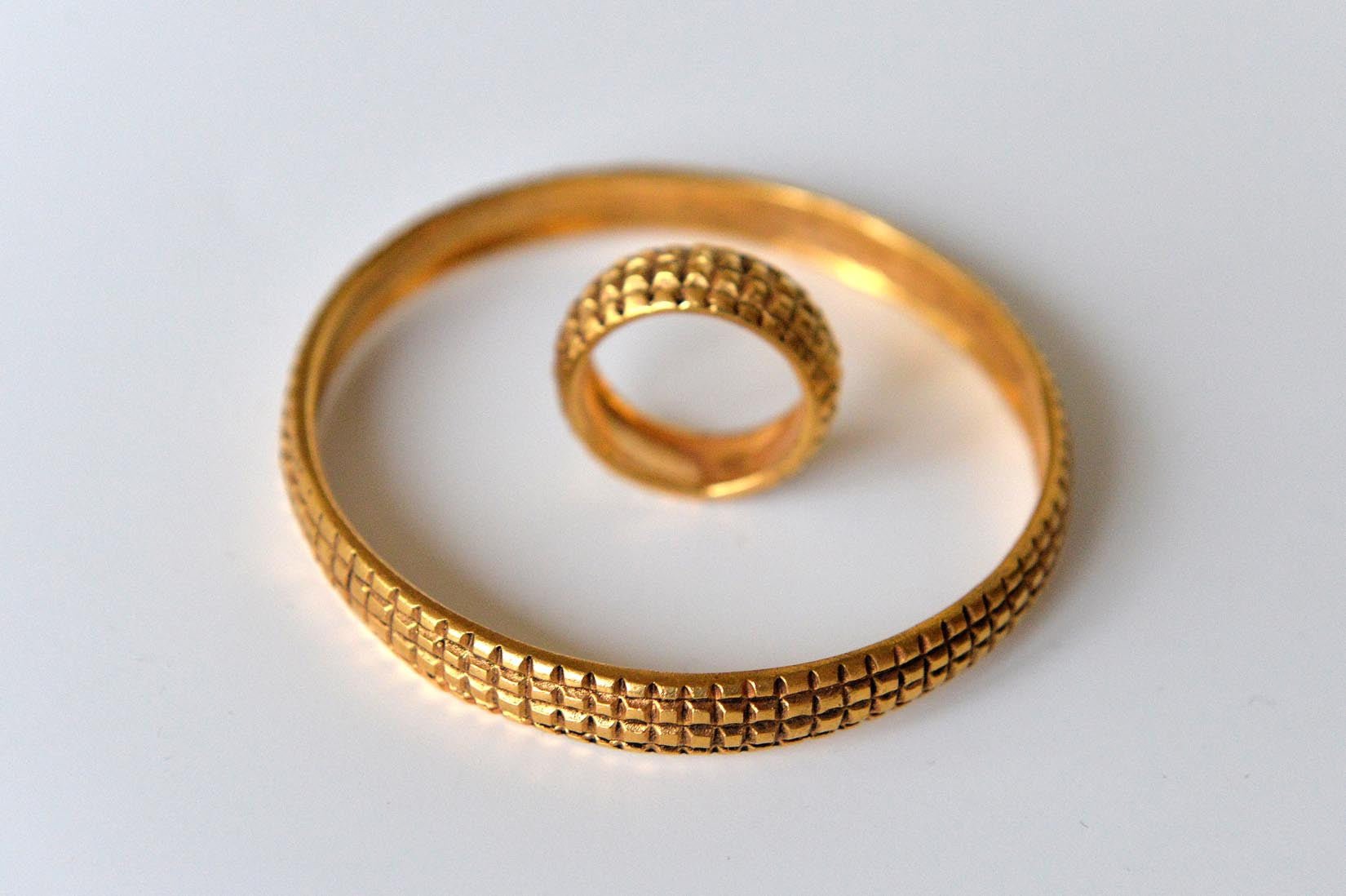 Ring Croco / Bracelet Croco by Elisabeth Riveiro - Natalia Willmott