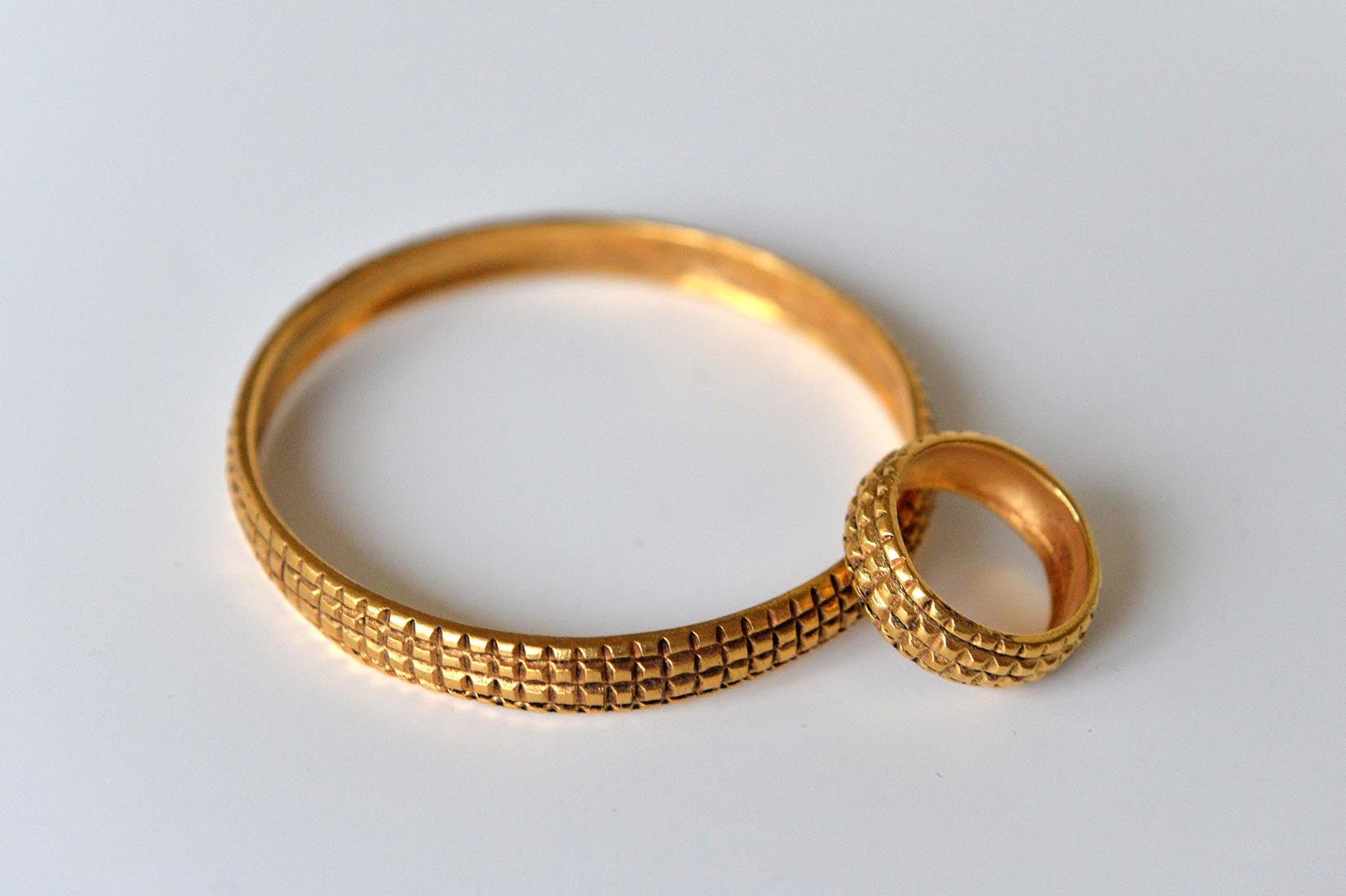 Ring Croco / Bracelet Croco by Elisabeth Riveiro - Natalia Willmott