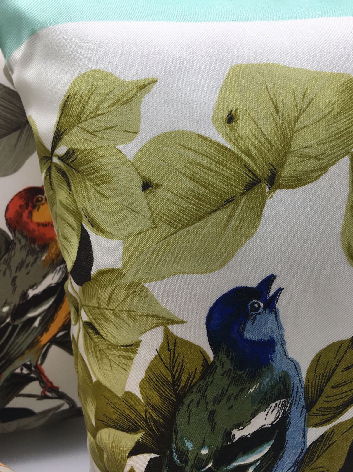Silk bird cushion - Natalia Willmott